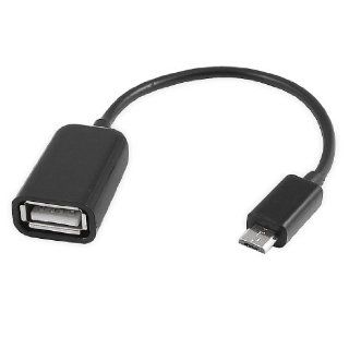 eBuy USB 2.0 A Female to Micro B Male Adapter Cable, Micro USB Host Mode OTG Cable for Blackberry tablet: Cell Phones & Accessories