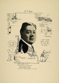 1923 Print P. J. Carr Cook County Treasurer Chicago   Original Print  