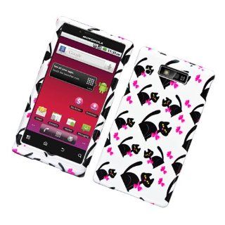 Eagle Cell PIMOTWX435G110 Stylish Hard Snap On Protective Case for Motorola Triumph WX435   Retail Packaging   Cat Bow Tie: Cell Phones & Accessories