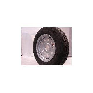 15" Silver Mod Trailer Wheel with Radial ST205/75R15 Tire Mounted (5x4.5) bolt circle: Automotive