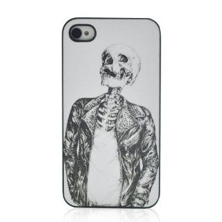 Skeleton man Rubberized Case Cover   iPhone 4 4S: Cell Phones & Accessories