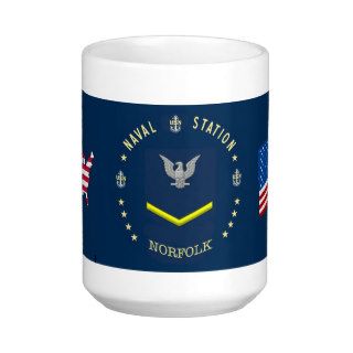 Naval Station Norfolk Third Class Coffee Mugs