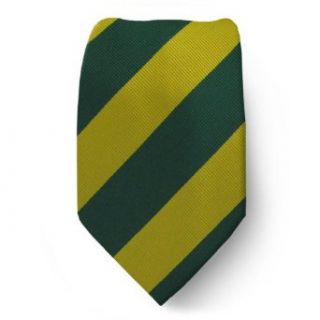 CS ADF 431   Hunter Green   Gold   Mens Collegiate Striped Necktie at  Mens Clothing store