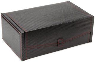 Diplomat 31 444 Carbon Fiber Ten Watch Case with Black Suede Interior and 2 Storage Compartments  Watch Case: Watches