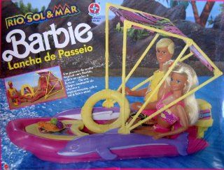 River, Sun & Sea Barbie SPEED BOAT RIDE Playset (ESTRELA   Brazil Sample): Toys & Games