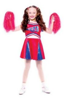 Paper Magic Group All American Cheerleader 3 Girl's Costume, Large 10 12: Clothing