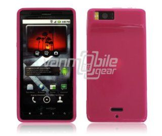 VMG Motorola Droid X / X2 TPU Rubber Gel Skin Case   PINK Premium 1 Pc Slim F Cell Phones & Accessories