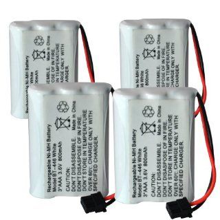 Aibocn BT 446 Rechargeable 3.6V, 800mAh NiMH Cordless Phone Replacement Batteries for Select Uniden Models, Pack of 4: Office Products