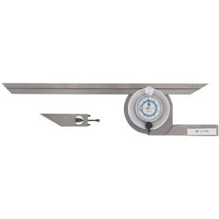 Fowler 52 446 012 Stainless Steel Premium Universal Dial Protractor with 12" Blade: Construction Protractors: Industrial & Scientific
