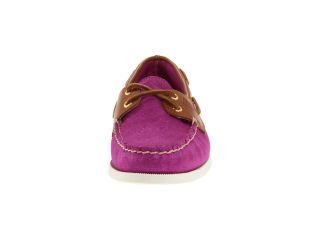 Sperry Top Sider A/O 2 Eye Pink Sparkle Suede/Cognac