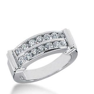 Diamond Wedding Ring 14 Round Stone 0.05 ct Total 0.70 ctw. 440 WR1792: Wedding Bands Wholesale: Jewelry