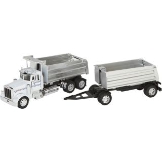 New Ray Die-Cast Truck Replica — Peterbilt 379 Double Dump Truck, 1:32 Scale, Model# 13833