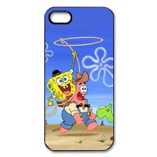 AZA Hard Case for iPhone 5, Spongebob Squarepants Patrick Star Protective iPhone Cover Black/White: Cell Phones & Accessories