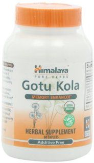 Himalaya, Herbal Healthcare Gotu Kola Organic Caplets, Memory Enhancer, 60 Count: Health & Personal Care