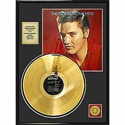 Elvis Presley &quotThe Number One Hits" Gold Record —