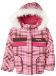 Pacific Trail Kids Girls Youth Plaid Jacket, Pink, 4 Outerwear Clothing