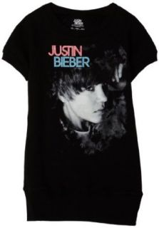 Girls 7 16 Justin Bieber Short Sleeve Sweatshirt, Black, Small Fashion T Shirts Clothing