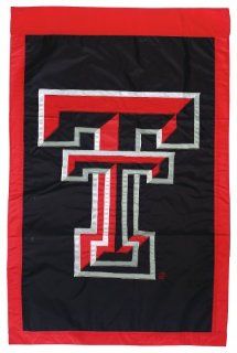 NCAA Texas Tech Red Raiders Double Sided 29 x 44 Inch Applique Flag : Outdoor Flags : Sports & Outdoors