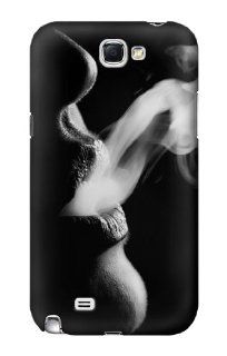 S0917 Sexy Lip Girl Smoking Case Cover for Samsung Galaxy Note 2: Cell Phones & Accessories