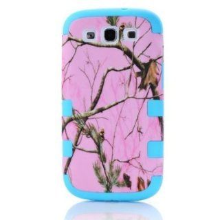SUPWISER Special Pink Tree Branches Hybird 2 layers Hard Soft Silicone Back Skin Case Cover Fit for Galaxy S3 I9300 SKy Blue Color: Cell Phones & Accessories