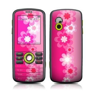 Retro Pink Flowers Design Protective Skin Decal Sticker for Samsung Gravity SGH T459 Cell Phone Electronics