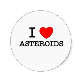 I Love Asteroids Sticker