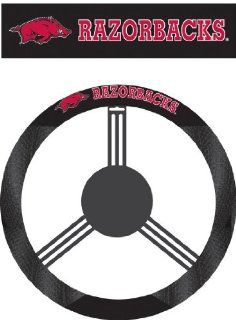 NCAA Arkansas Razorbacks Poly Suede Steering Wheel Cover: Sports & Outdoors