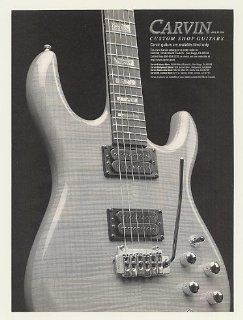 1996 Carvin Custom Shop Guitar Print Ad (47984)  