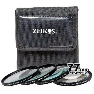 Zeikos ZE CU477 Closeup Filter Set 77MM (4 Piece) : Camera Lens Filter Sets : Camera & Photo