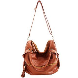 THG Brown Fashion Lady Women Young Girl Casual Adjustable Clutch Tote Shoulder Messenger Handbags Purse Hobo Bag : Toiletry Bags : Beauty