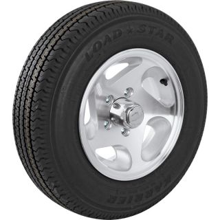 Martin Aluminum Directional Spoke Trailer Tire & Assembly, ST175/80D-13  13in. Aluminum Rims