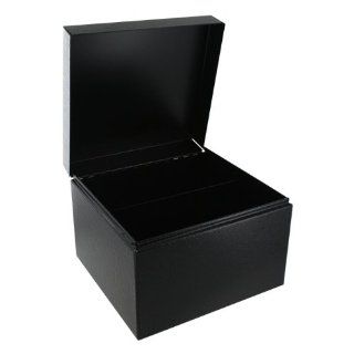 Buddy Products Card File Storage Box with Divider, Black, #466 : Index Card Files : Office Products