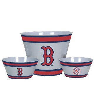 MLB Boston Red Sox Melamine Serving Set  Sports Fan Bowls  Sports & Outdoors