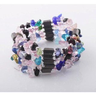 Magnetic Therapy Hematite Bracelet Color: Multicolor: Jewelry