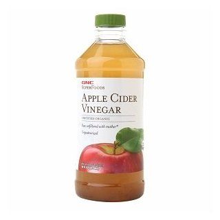 GNC SuperFoods Certified Organic Apple Cider Vinegar 16 oz / 473 ml (Pack of 1): Health & Personal Care