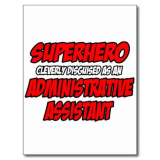 SuperheroAdministrative Assistant Post Cards