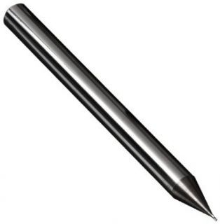 Niagara Cutter 59918 Carbide Square Nose End Mill, Stub Length, Inch, Uncoated (Bright) Finish, Roughing and Finishing Cut, Non Center Cutting, 30 Degree Helix, 4 Flutes, 1.5" Overall Length, 0.008" Cutting Diameter, 0.125" Shank Diameter: I