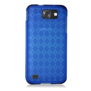 WIRELESS CENTRAL Brand Flexi Gel SKin TPU GloveBLUE With CHECKERED Design soft Cover Case for SAMSUNG i757 SKYROCKET HD / GALAXY S II [WCB858]: Cell Phones & Accessories