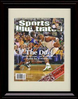 Framed Paul Pierce & Kobe Bryant Sports Illustrated Autograph Print   Boston Celtics v Los Angeles Lakers : Everything Else