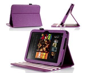 Poetic Dura Book Rotary Case for the  Kindle Fire HD 7" Tablet Purple(Automatically Wakes and Puts the  Kindle Fire HD 7" Tablet to Sleep)(Has Open Slot for Charger Port)(3 Year Manufacturer Warranty From Poetic): Kindle Store