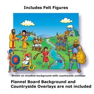 Beginners Bible   David Flannelboard Figures   Pre Cut: Toys & Games