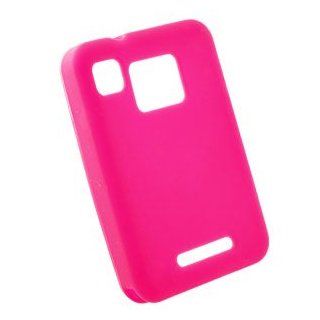 Premium Pink Silicone Skin for Motorola MB502 Charm: Cell Phones & Accessories
