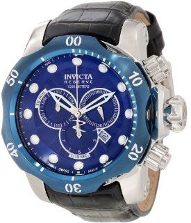 Invicta Men's 10780 Venom Reserve Chronograph Blue Dial Stainless Steel Watch: Invicta: Watches