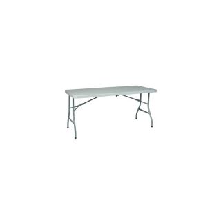 Office Star 61 in x 30 in Rectangle Steel Powder Coated Folding Table