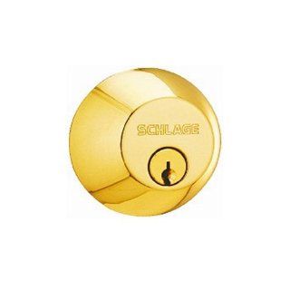 SCHLAGE LOCK CO B60N505 Single Cylinder Deadbolt Door Lock   Doorknobs  