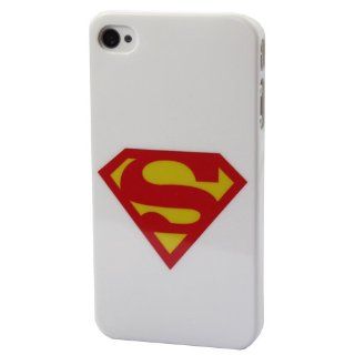 Classical Superman White S Symbol Hard Back Skin Case Cover for iPhone 4 4G 4S Cell Phones & Accessories