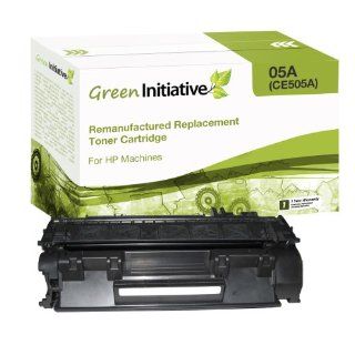 Green Initiative Remanufactured Black Laser Toner Cartridge for HP 05A (CE505A) Electronics