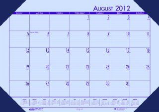 House of Doolittle EcoTone Academic Desk Pad Calendar 13 x 18 1/2 Inches Orchid 12 Months August 2012 to July 2013 Recycled Materials (HOD012573) : Teachers Calendars And Planners : Office Products