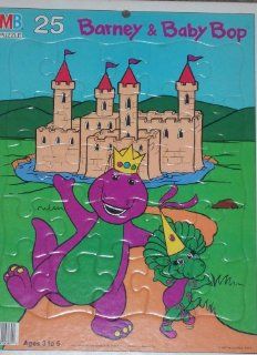 Barney and Baby Bop 25 Piece Frame Tray Puzzle by Milton Bradley: Toys & Games