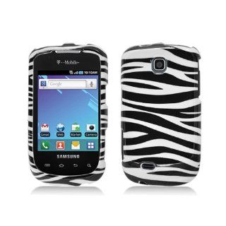 Black White Zebra Stripe Hard Cover Case for Samsung Dart SGH T499: Cell Phones & Accessories